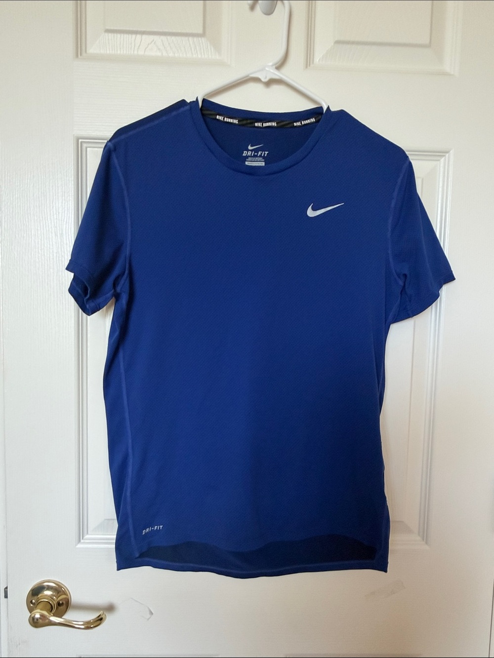 Nike Men's Dri-FIT Short Sleeve Crew Tee - Royal Blue